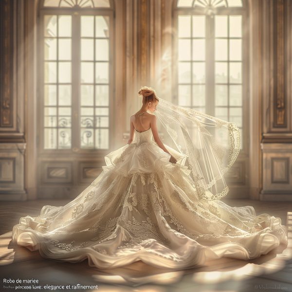 Robe de mariée princesse luxe : élégance et raffinement